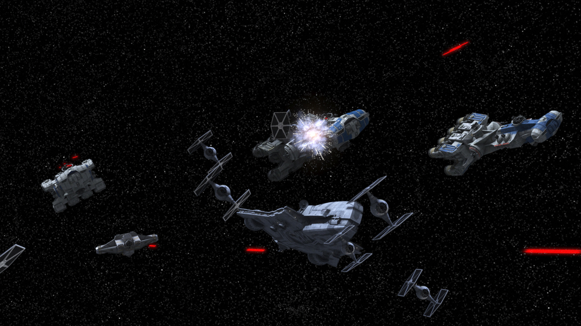 Star wars rebels space battles hot sale